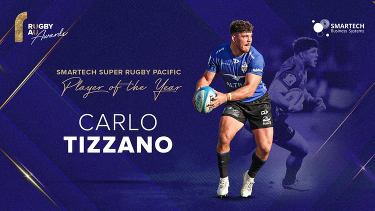 Carlo Tizzano wins SMARTECH Super Rugby Player of the Year