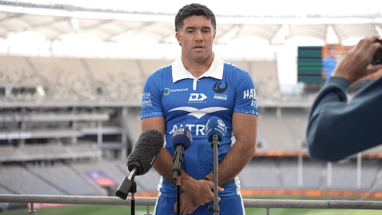 Ben Donaldson re-signing press conference at Optus Stadium