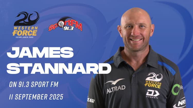 James Stannard on 91.3 Sport FM - Super Rugby AUS opener 11/9