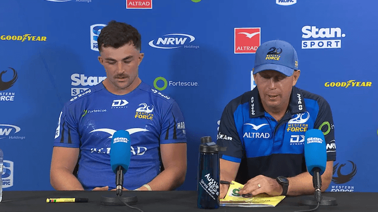 Western Force post-game press conference v Moana Pasifika