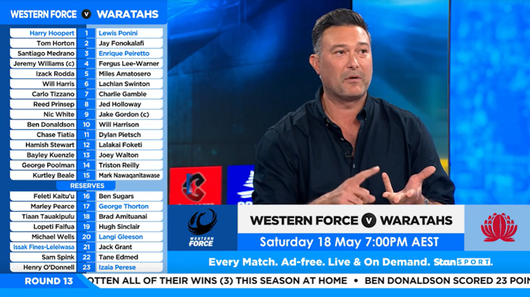 Stan Sport - Western Force v NSW Waratahs team news