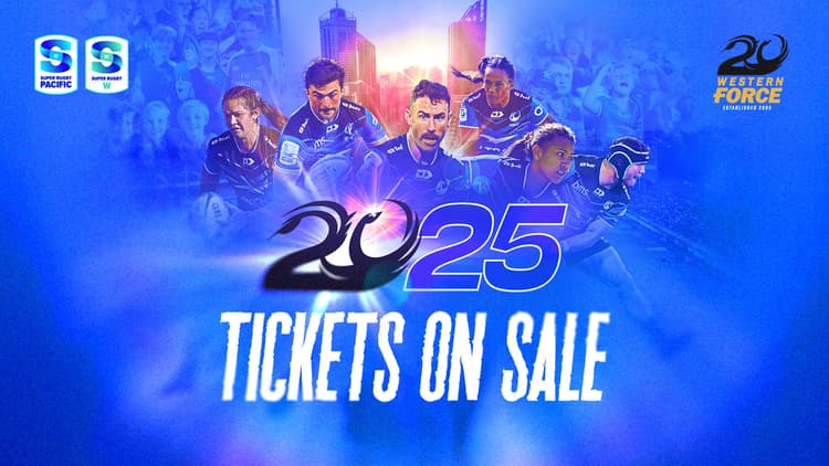 Tickets on sale for 2025 Super Rugby Pacific season