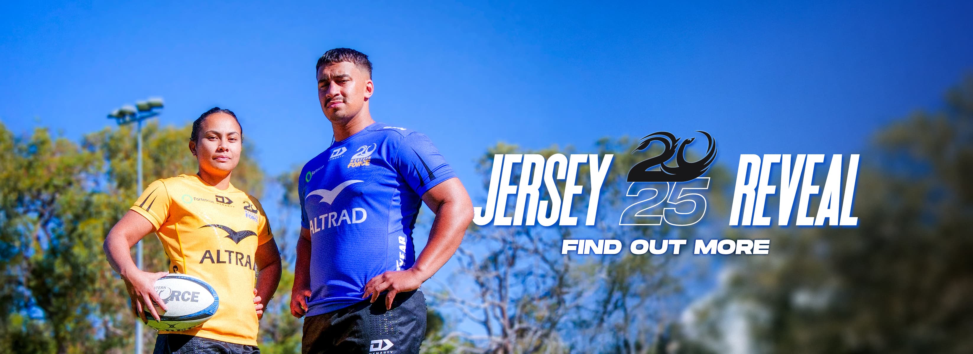 Western Force 2025 jersey header