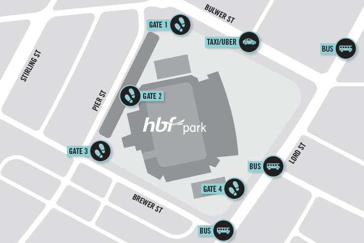 HBF Park Venue Map