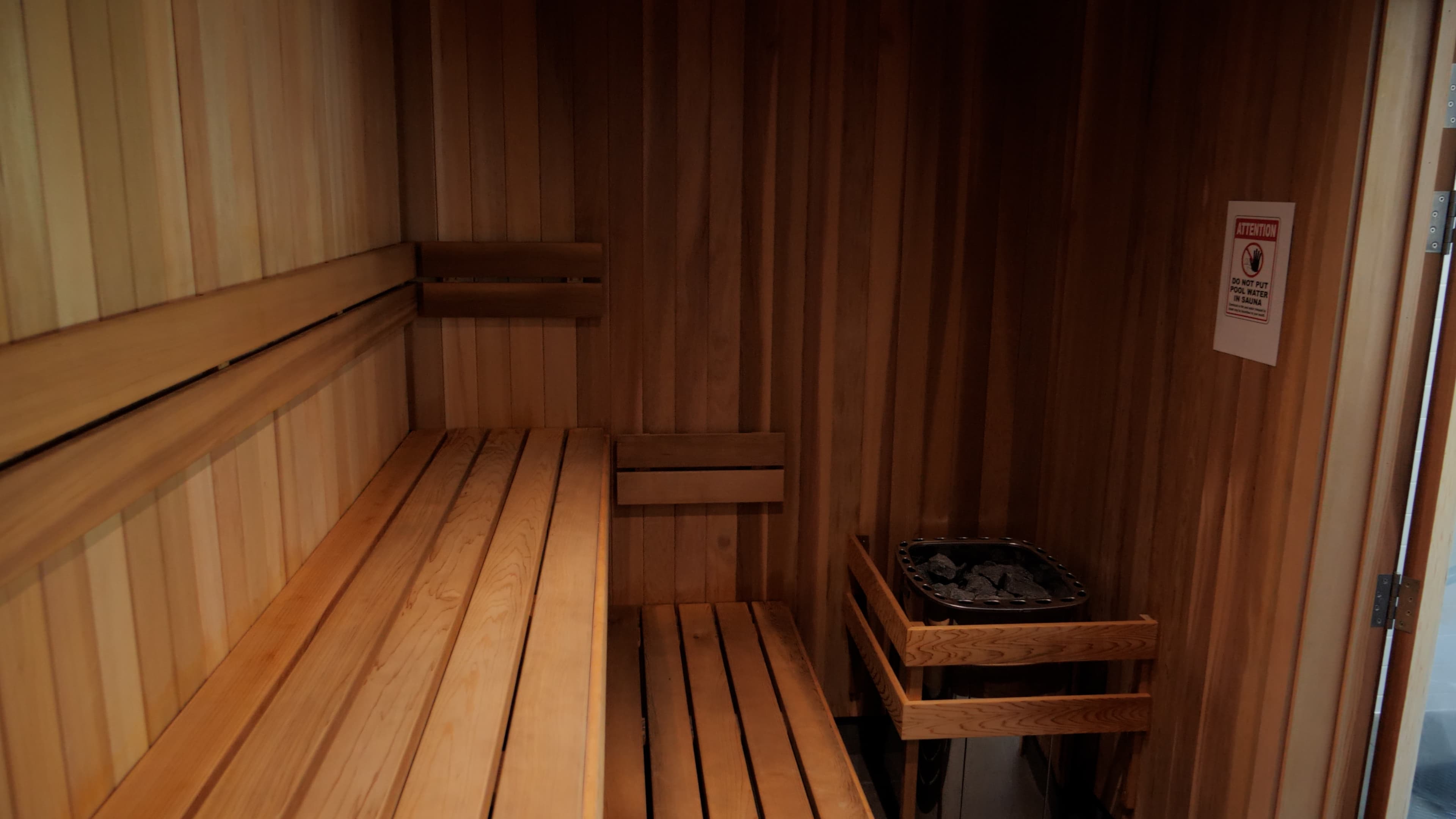 The new sauna