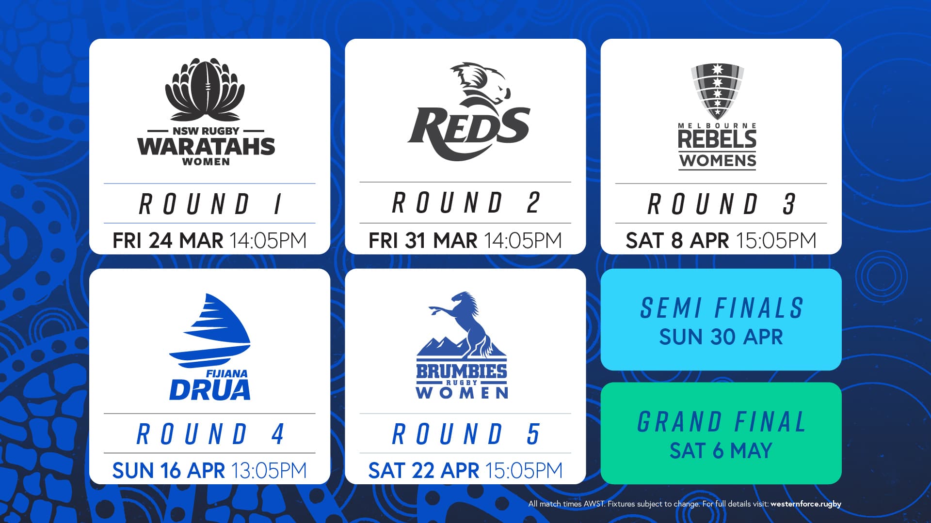 2023 Super W fixture