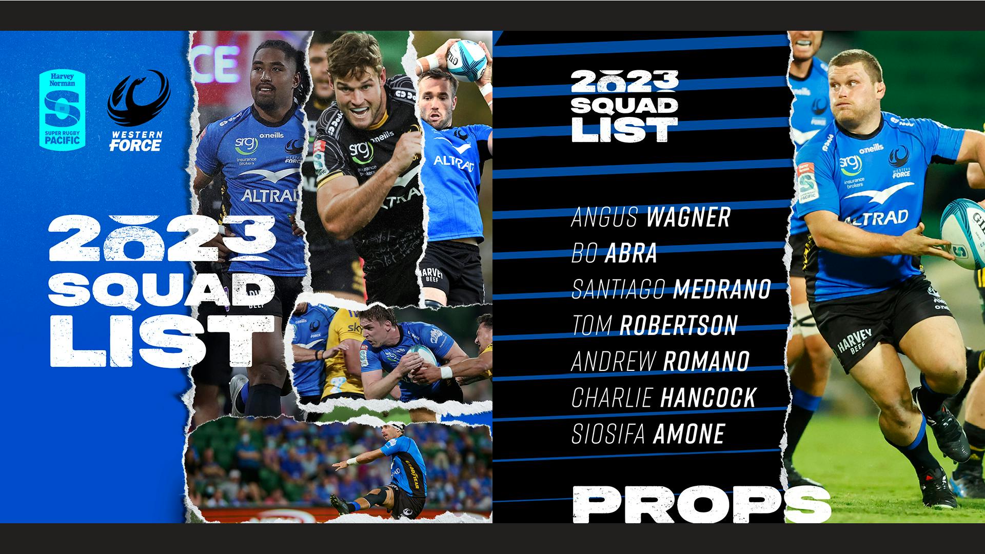 Western Force_2023 Squad_Props