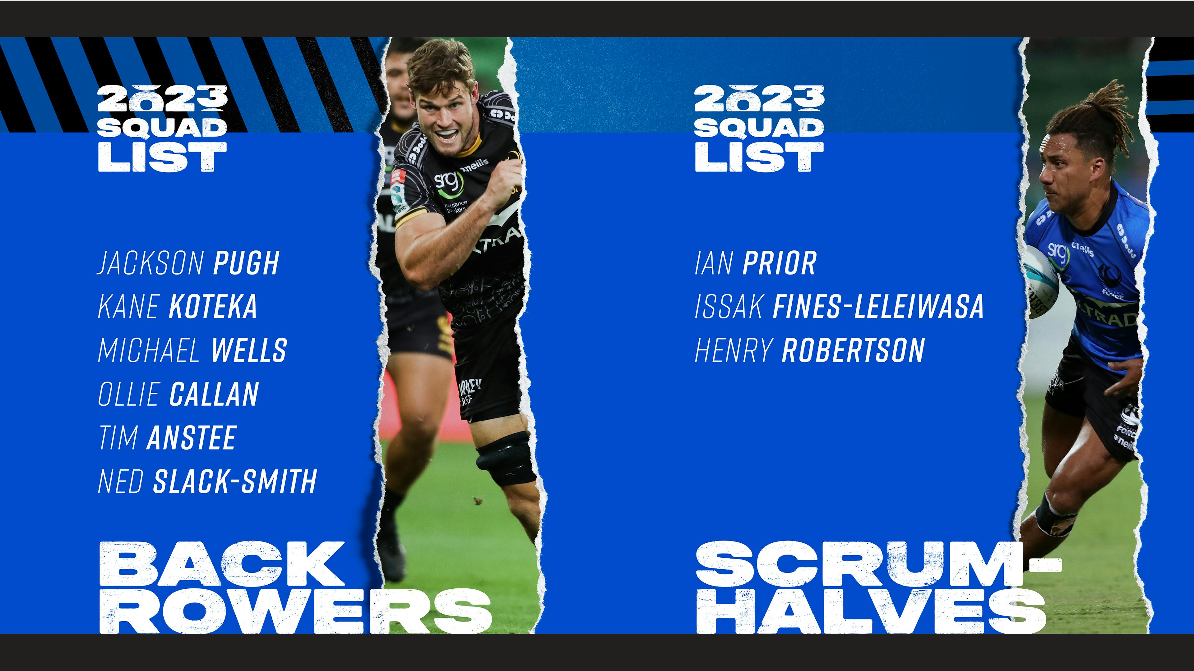 Western Force_2023 Squad_Back Rowers and Scrum Halves